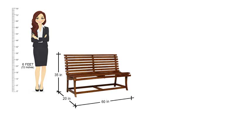 MAARK REEPER GARDEN BENCH 5FT RF