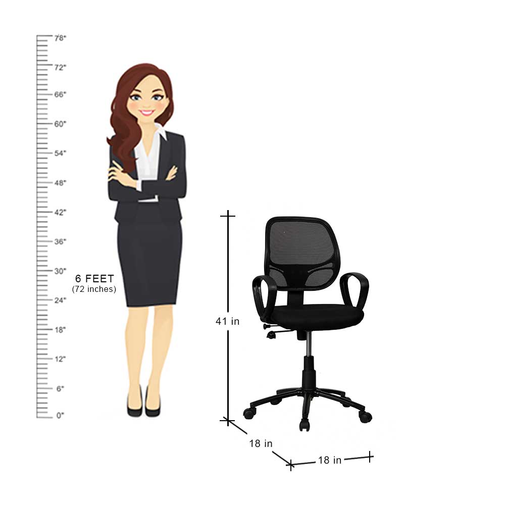 MAARK MEDIUM BACK OFFICE CHAIR 803 MESH GF