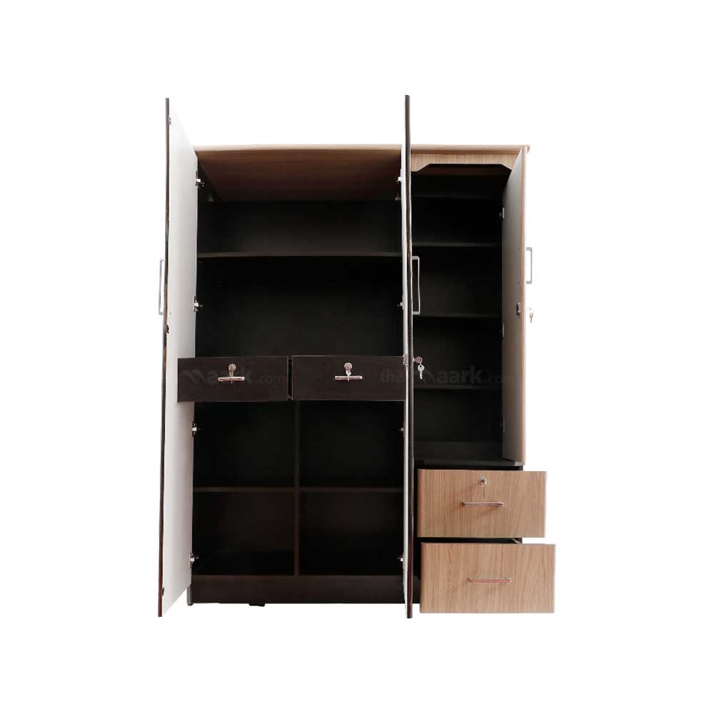 MAARK 3 DOOR WARDROBE PF WITH DRESSER