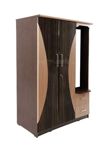 MAARK 3 DOOR WARDROBE PF WITH DRESSER
