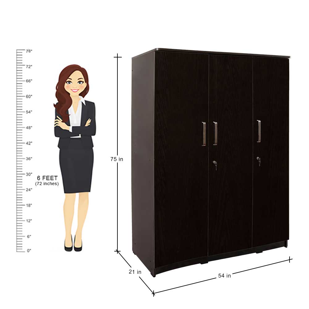 MAARK 3 DOOR WARDROBE PL STANDARD