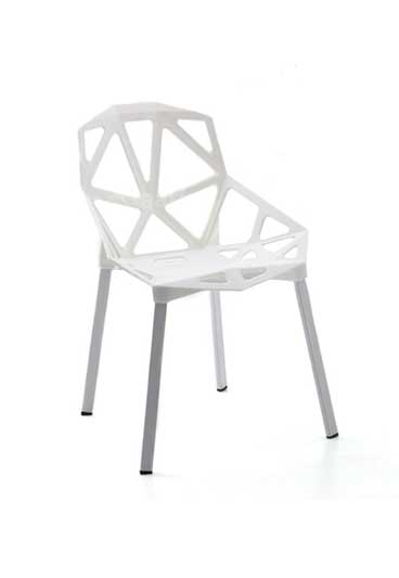 MAARK CAFE CHAIR 9128 WHITE COLOUR HT