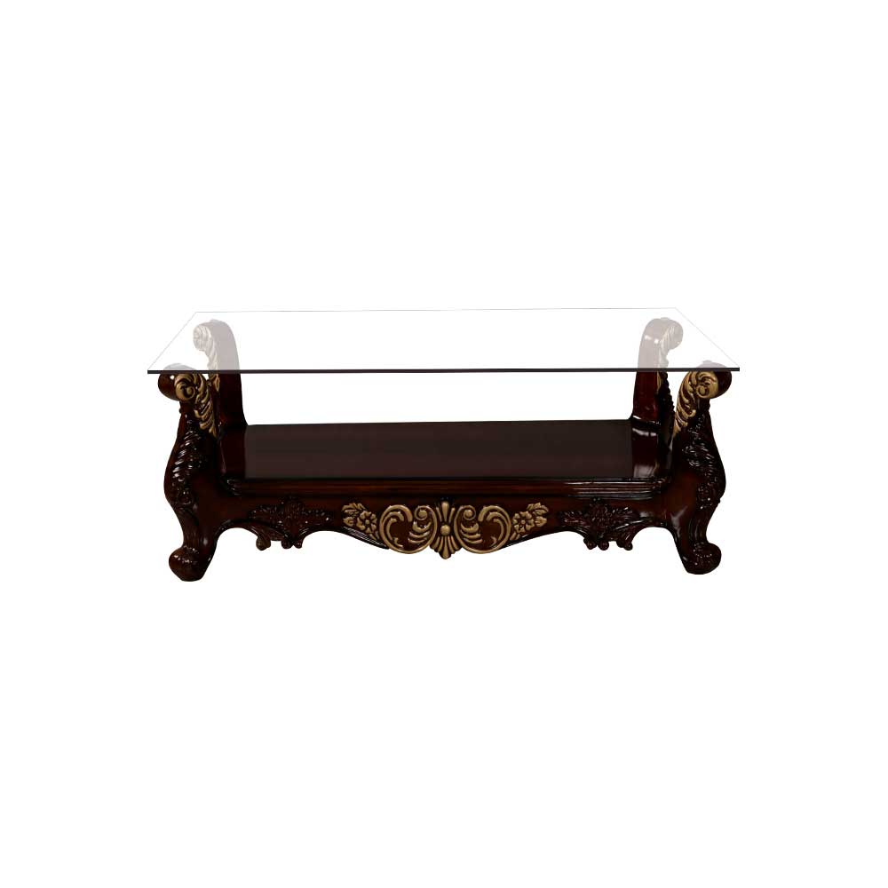 MAARK GLASS TOP COFFEE TABLE 001 TD