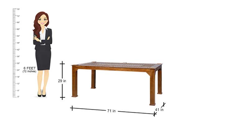 MAARK GLASS TOP 6 SEATER DINING SET HOLES 6*3.5 RF