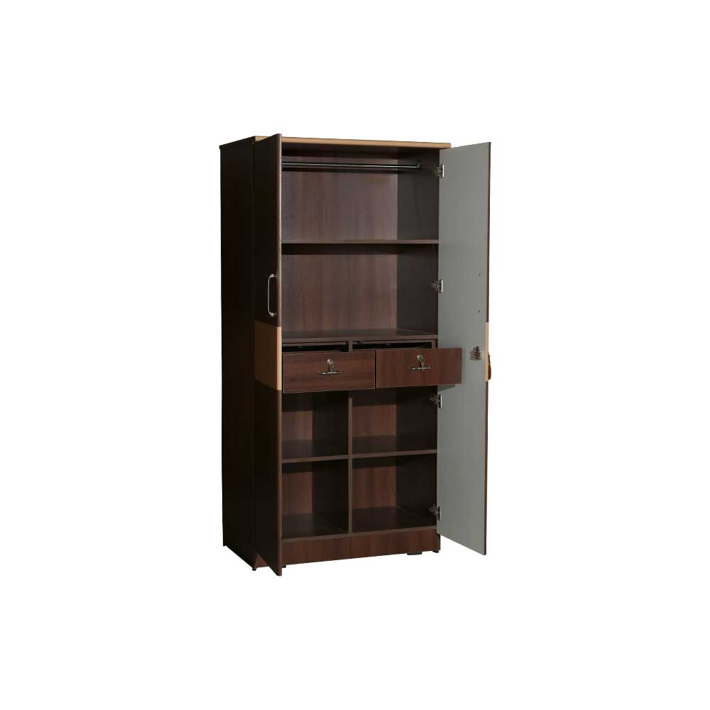 MAARK 2 DOOR WARDROBE PF PREMIUM